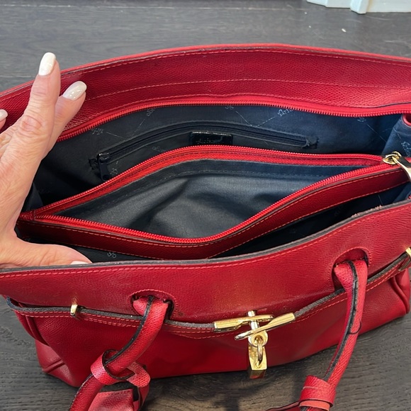 Arfango red leather bag. - Picture 3 of 8